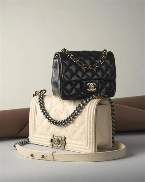 chanel boyfriend bag small|More.